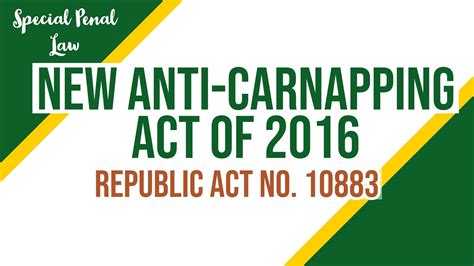 carnapping bailable|REPUBLIC ACT NO. 10883] .